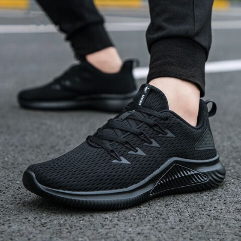 QIAODAN Cushioning Slip Resistant Breathable Cushioning Slip Resistant Breathable Low top Casual Running Shoes Men’s