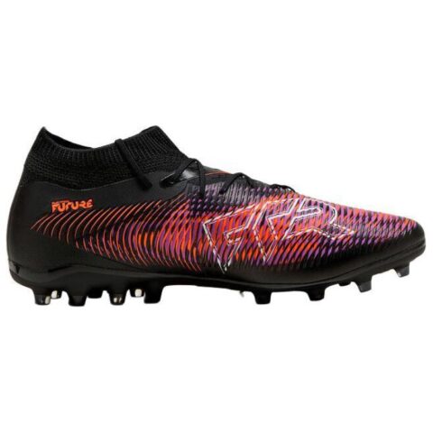 PUMA FUTURE 8 MATCH MG Multi Ground Fabric Soccer Shoes Unisex Black