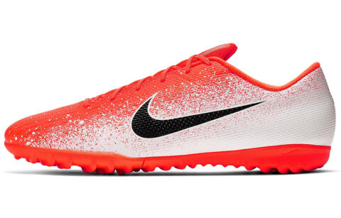 Nike Mercurial Vapor 12 Soccer Shoes Men’s Low Top White/Orange