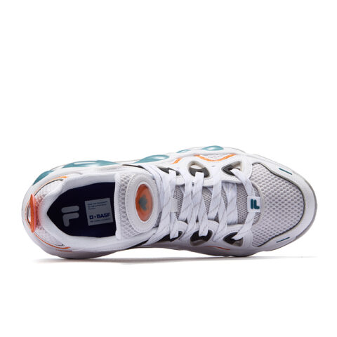 FILA FUSION VERTICAL Crack Shoes Low top Vintage Basketball Shoes Men’s White Gray