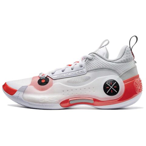 Li Ning Way Of Wade 10 Low Cushioning, Wear Resistant Low top Basketball Shoes Men’s White Red