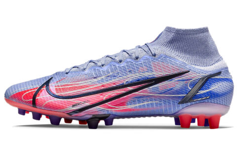 Nike Mercurial Superfly 8 Elite Km Ag Artificial Grass 'Light Thistle Purple Dazzling Indigo Purple Bright Deep Red'