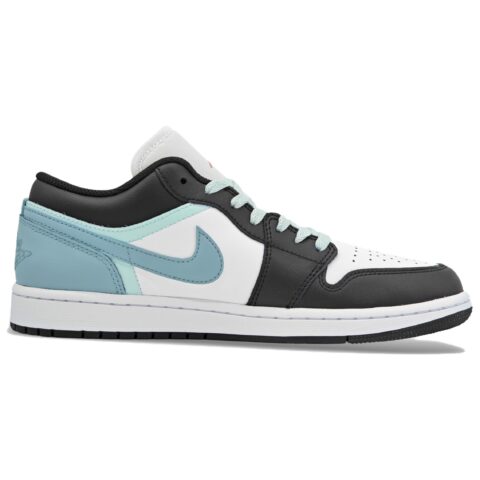 Jordan Air Jordan 1 Abrasion Resistant Low top Vintage Basketball Shoes Unisex Marine Blue