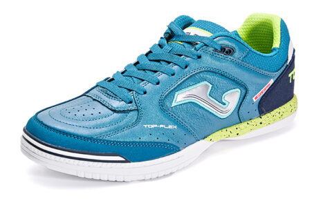 Joma Synthetic Leather Cushioning Rebound Indoor Soccer Shoes Men’s Blue Green