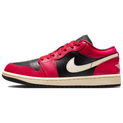 Jordan Air Jordan 1 Low top Vintage Basketball Shoes Women’s Black Red