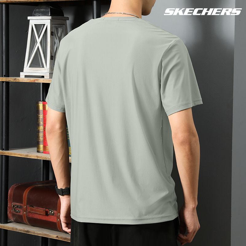 Skechers Quick Dry T Shirts Men’s Contour Color M291 Crew Neck