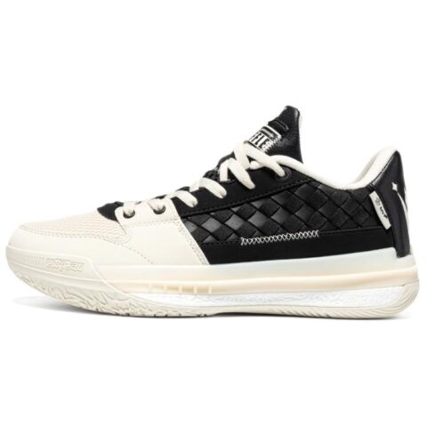 361° Mesh, Synthetic Leather Slip Resistant Abrasion Resistant Low top Basketball Shoes Men’s Black White