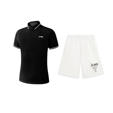 Li Ning Casual Sportswear Unisex Black+White