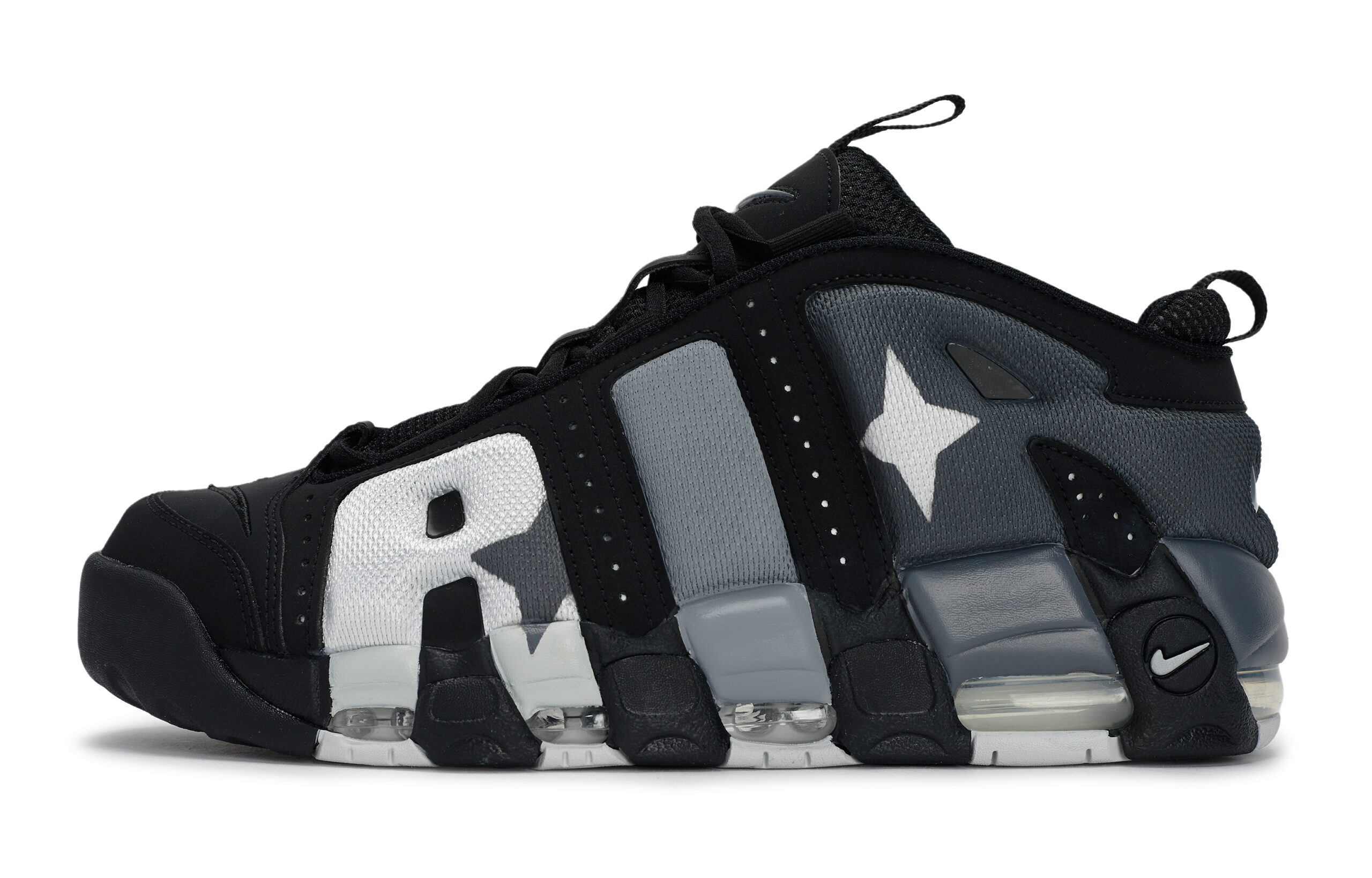 Nike Air More Uptempo Basketball Shoes Unisex Low Top Gray