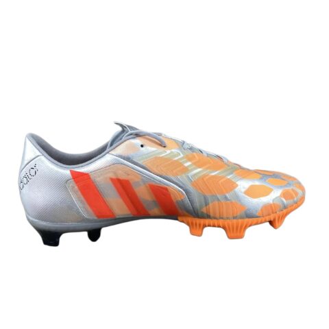 Adidas Predator Instinct FG Firm Ground Slip Resistant Abrasion Resistant Soccer Shoes Women’s Silver Orange