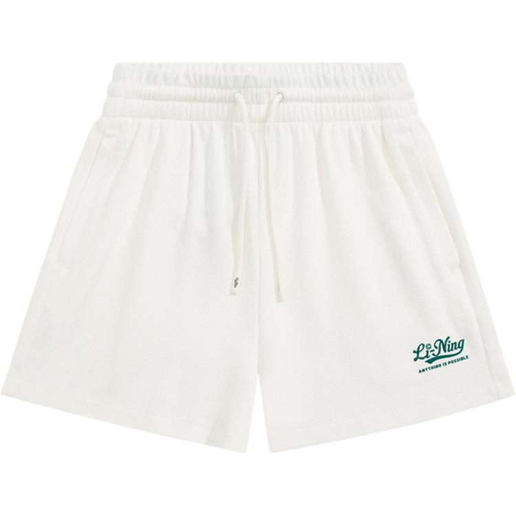 Li Ning Sports Life Collection Sports Shorts Women's Ivory