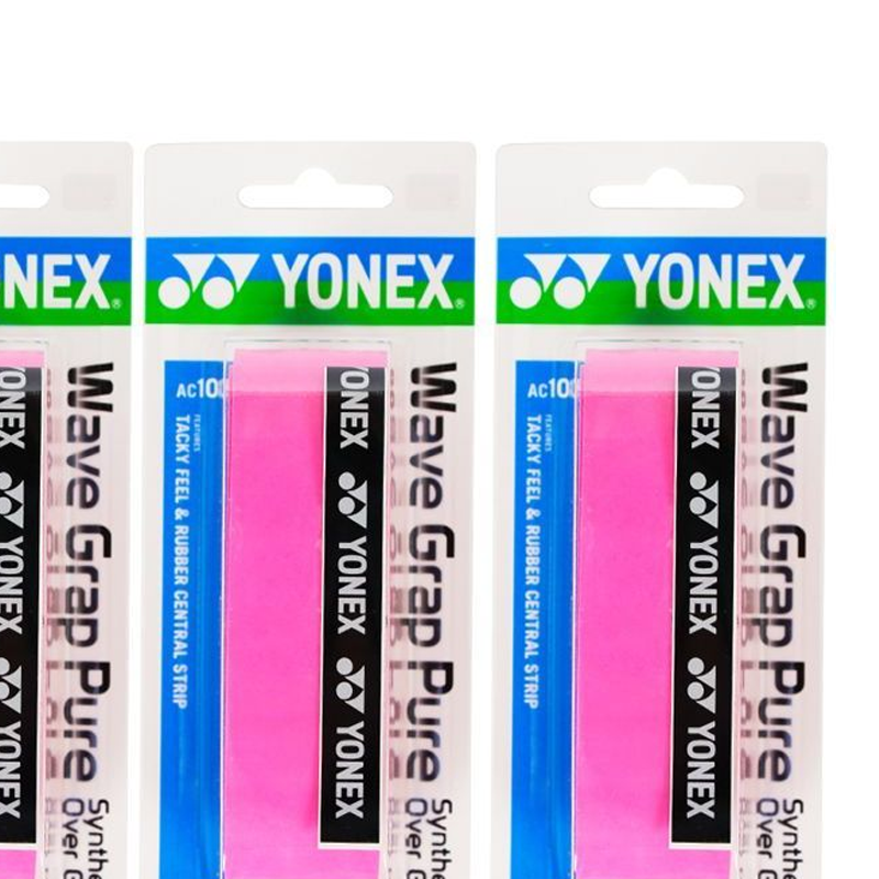 YONEX Badminton Grip Tapes Rose Red Keel Polyurethane Thin 3 Pack