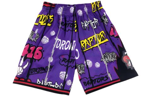 Mitchell Ness Basketball Shorts Unisex Purple