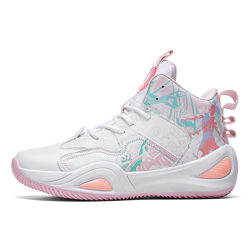 HEIWEILU Mesh, Synthetic Leather High top Basketball Shoes Unisex
