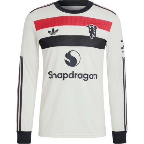 Adidas Originals Free Shipping With AdiClub Manchester United 24/25 Long Sleeve Third Authentic Jersey