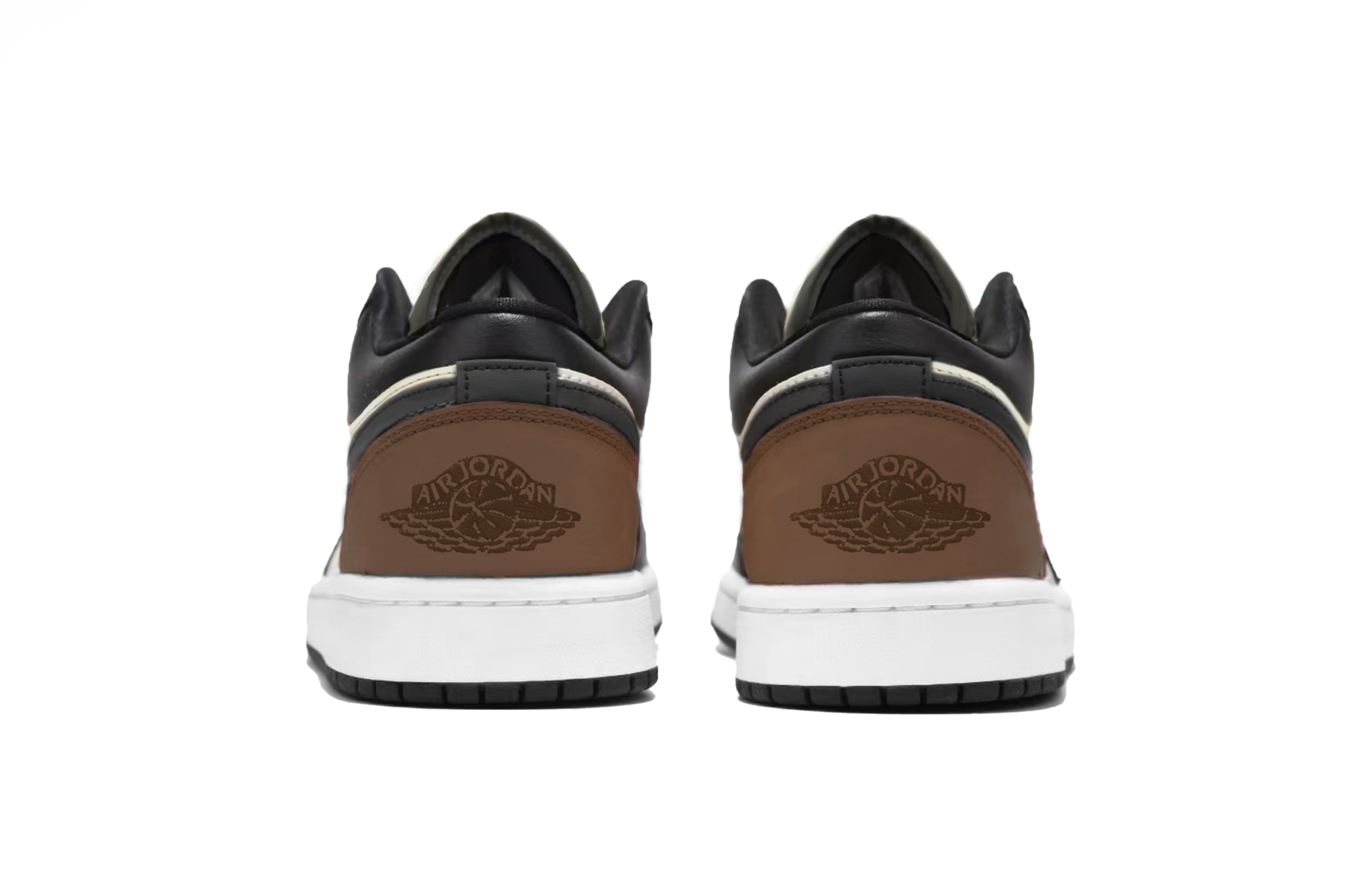 Jordan Air Jordan 1 Low Mocha Panda Leather Cushioning Low top Vintage Basketball Shoes Men’s Black White Brown