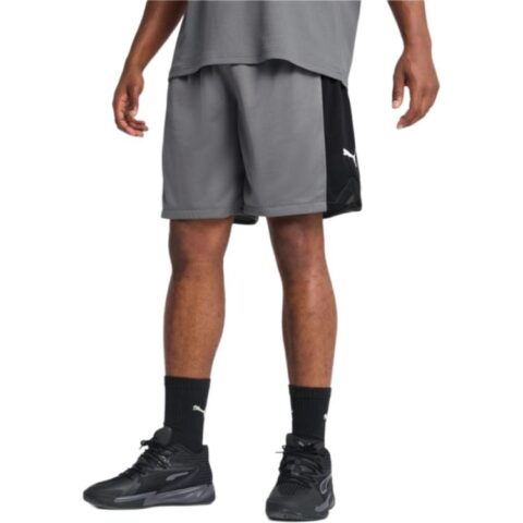 PUMA SHOTSHORT Blocker Basketball Shorts Men’s Gray/Black 14