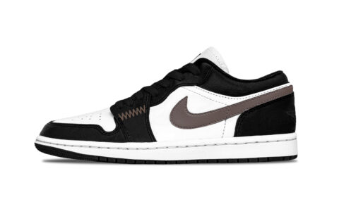 Jordan Air Jordan 1 Maillard Style Abrasion Resistant Low top Vintage Basketball Shoes Unisex Black Brown