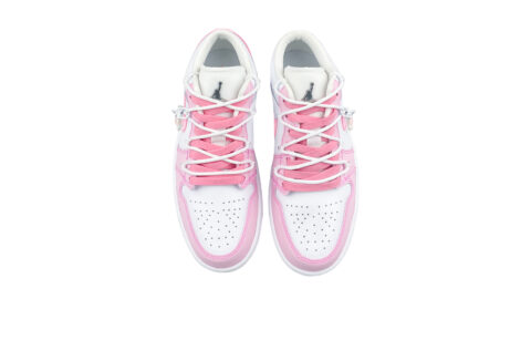 Jordan Air Jordan 1 Abrasion Resistant Slip Resistant Low top Vintage Basketball Shoes Women’s Pink