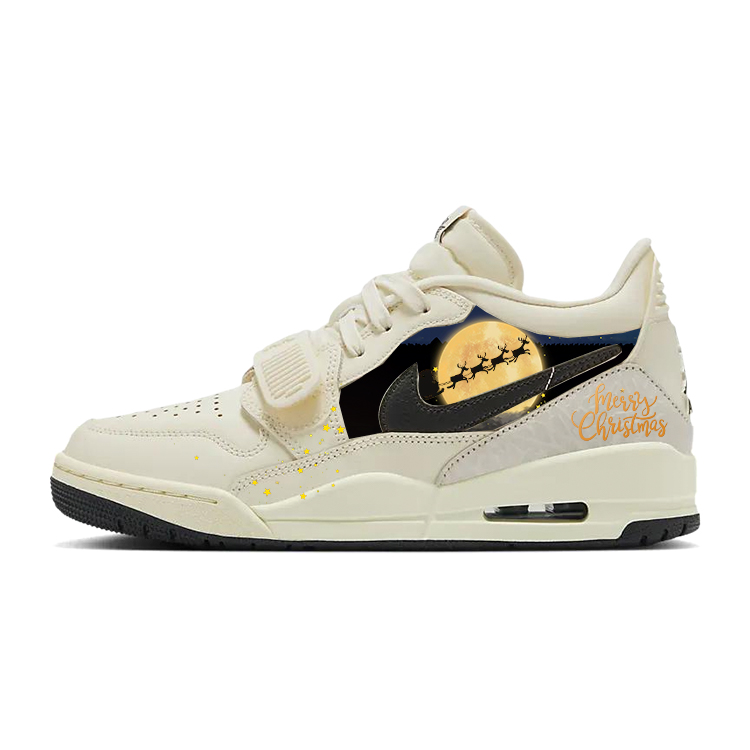 Jordan Legacy 312 Versatile Slip Resistant Low top Vintage Basketball Shoes Women’s White
