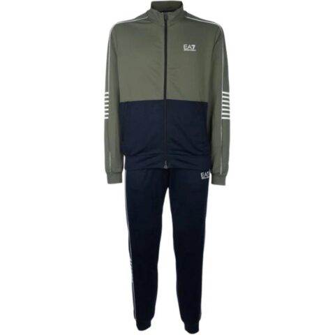 Ea7 EMPORIO ARMANI Logo Printed Zipped Track Suit