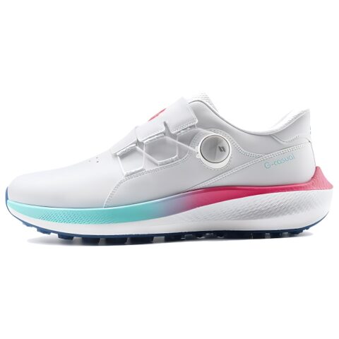 SOUTHPORT Slip Resistant, Abrasion Resistant, Waterproof Low top Golf Shoes Unisex White