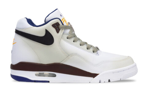 Nike Flight Legacy Forbidden Ground Slip Resistant Abrasion Resistant Mid top Vintage Basketball Shoes Men’s Ecru
