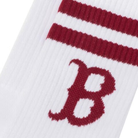 MLB Boston Red Sox Crew Socks Unisex 1 Pack Burgundy