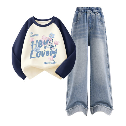 Disney Kids Casual Sportswear Crew Neck Moderate