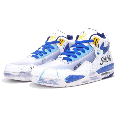 Nike Flight Legacy No Smile Leather Cushioning Slip Resistant Abrasion Resistant Mid top Vintage Basketball Shoes Men’s