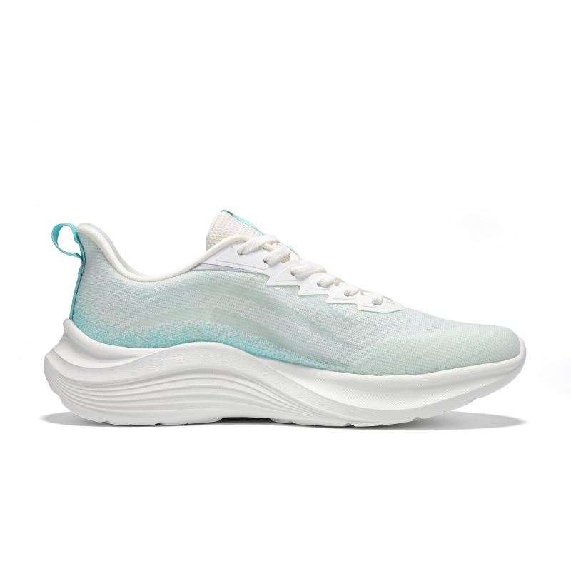Erke Cushioning Breathable Lightweight Low top Casual Running Shoes Men’s Microcrystal White Mint Blue