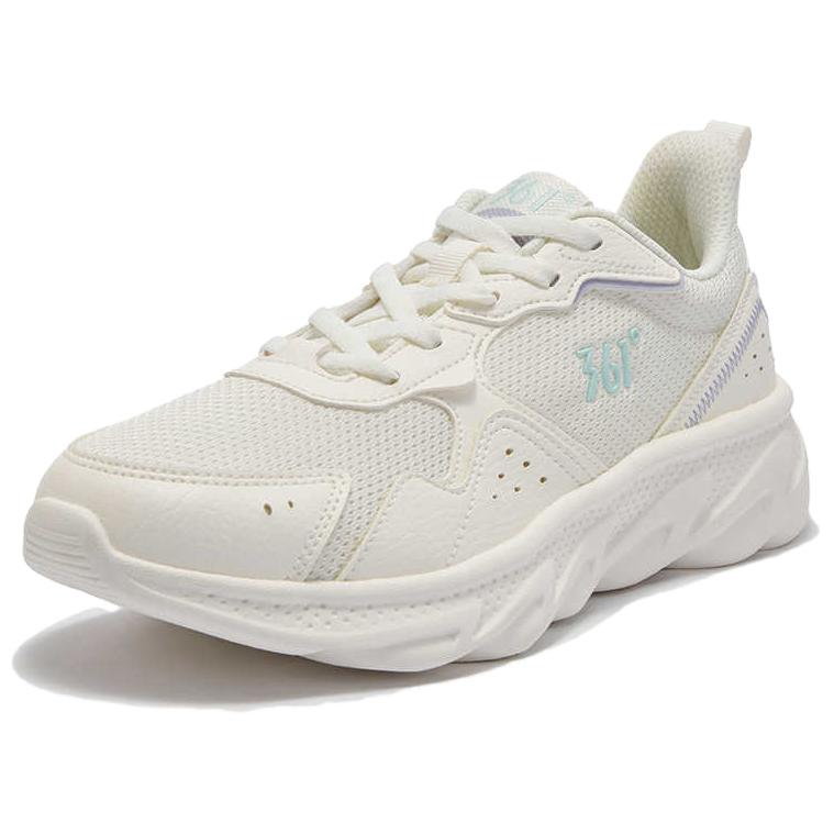 361° Fashion Trend Cushioning Breathable Lightweight Low top Casual Training Sprint Running Shoes Women’s Beige Purple