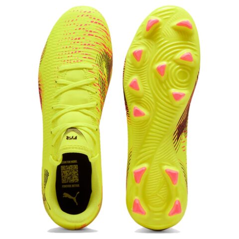 PUMA FUTURE 8 Artificial Turf Abrasion Resistant Soccer Shoes Unisex Yellow Black