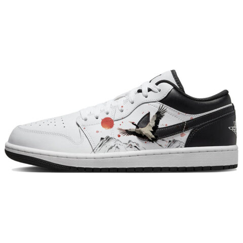 Jordan Air Jordan 1 Vintage Basketball Shoes Men’s Low Top White/Black