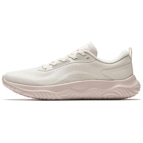 Anta Shen Xing LITE Cushioning Slip Resistant Low top Casual Running Shoes Women’s Beige Pink