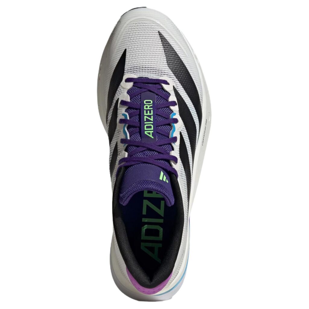 Adizero Boston 13 Adidas ‘Core White Core Black Lime Burst’