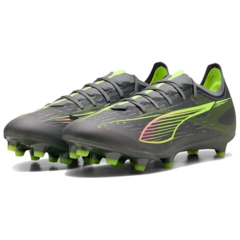 PUMA Ultra 5 Match FG Firm Ground Abrasion Resistant Soccer Shoes Unisex Black