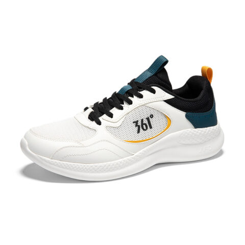 361° Cushioning Lightweight Slip Resistant Low top Running Shoes Men’s White Blue