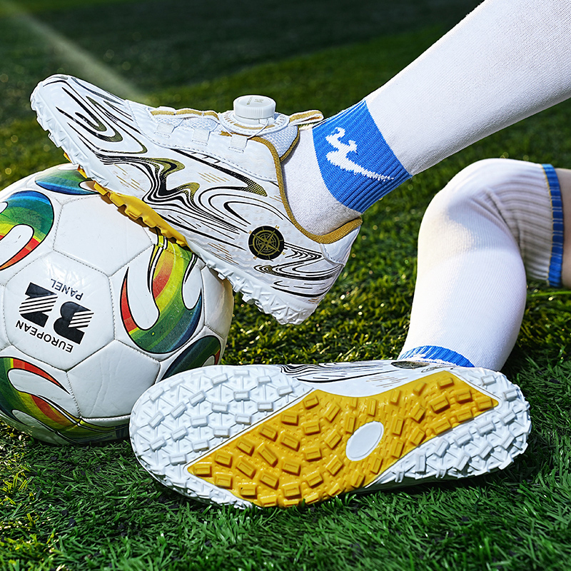 BIANSULONG Soccer Shoes Unisex High Top White