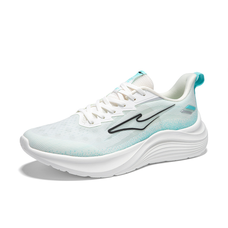 Erke Cushioning Breathable Lightweight Low top Casual Running Shoes Men’s Microcrystal White Mint Blue