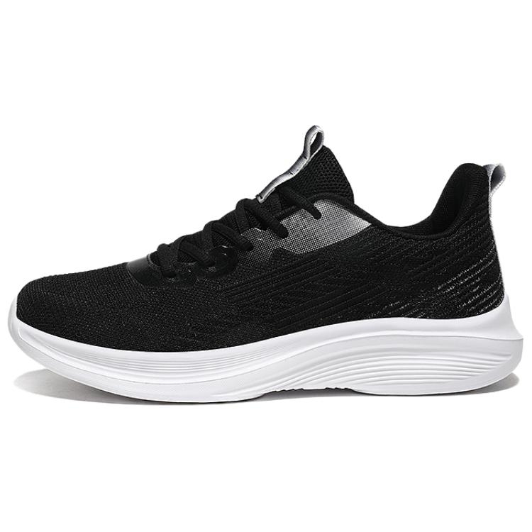 BIANSULONG Slip Resistant Abrasion Resistant Support Low top Casual Running Shoes Unisex Black Gray