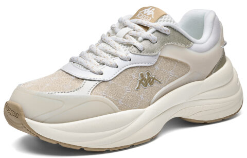 Kappa Abrasion Resistant Height Increasing Low top Running Shoes Women’s Gray Khaki
