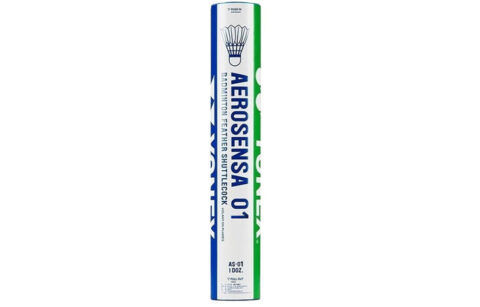 YONEX Aerosensa Collection AS 01CR Duck Feather Shuttlecock 12 Pack Duck Feather Middle Board Duck Feather Shuttlecocks