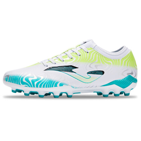 Joma Evolution Speed Type MG Multi Ground Synthetic Leather Soccer Shoes Men's White