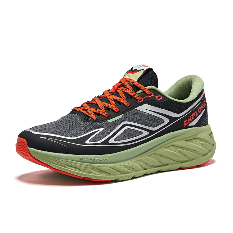 Erke Wild Mercedes Benz Slip Resistant Abrasion Resistant Low top Casual Running Shoes Men’s Gray Black Green