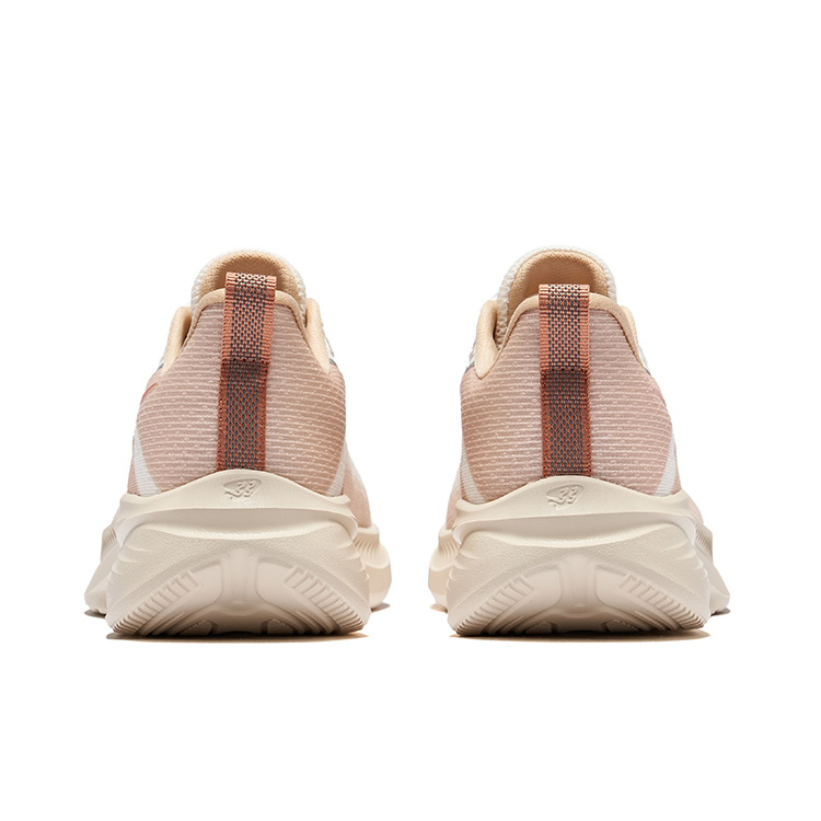 Erke Cushioning Abrasion Resistant Breathable Low top Casual Running Shoes Women’s Microcrystal White Almond