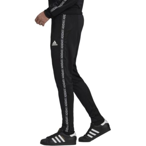 Adidas Soccer Bottoms Men’s Black Moderate Slim Fit Pants