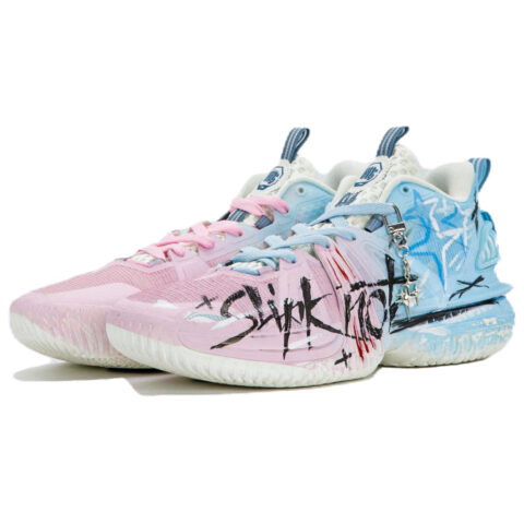 Li Ning Storm 2024 Basketball Shoes Men’s Low Top Pink/Blue
