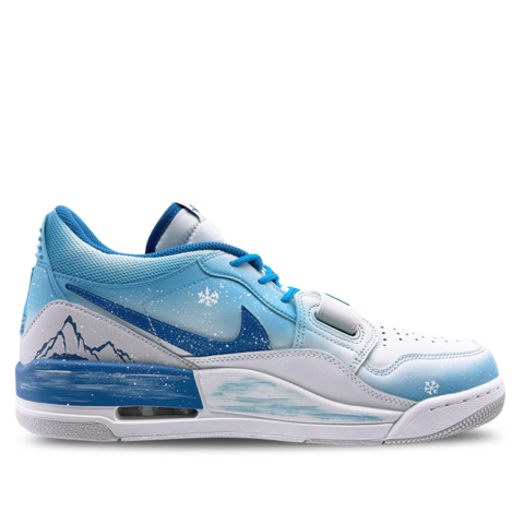Jordan Legacy 312 Slip Resistant Abrasion Resistant Low top Vintage Basketball Shoes Men’s Blue White