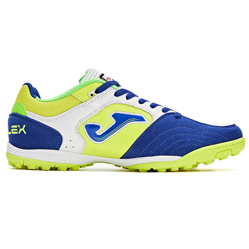Joma Slip Resistant Abrasion Resistant TF Turf Artificial Turf Soccer Shoes Men’s White Yellow